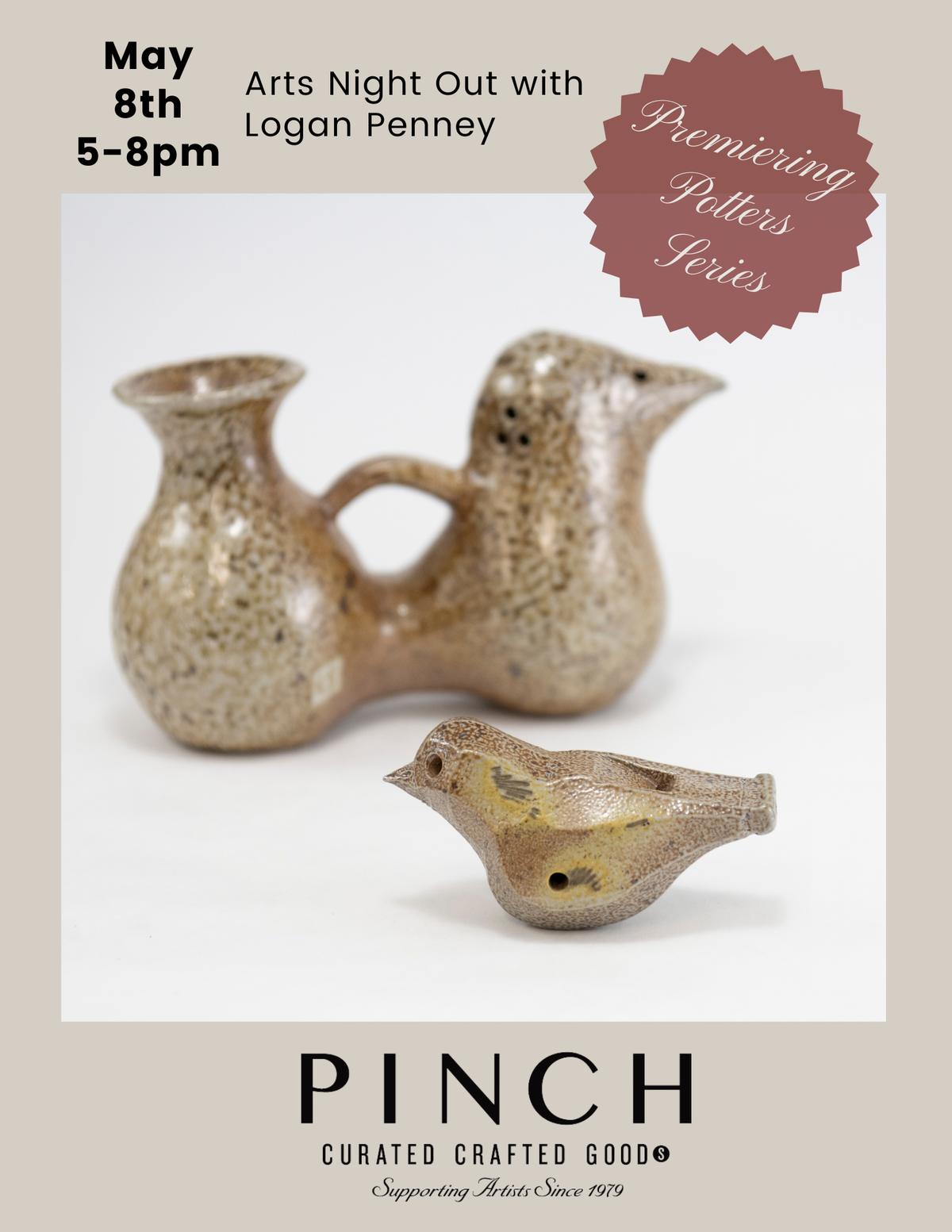 PREMIERING POTTERS SERIES WITH Logan Penney FOR ARTS NIGHT OUT