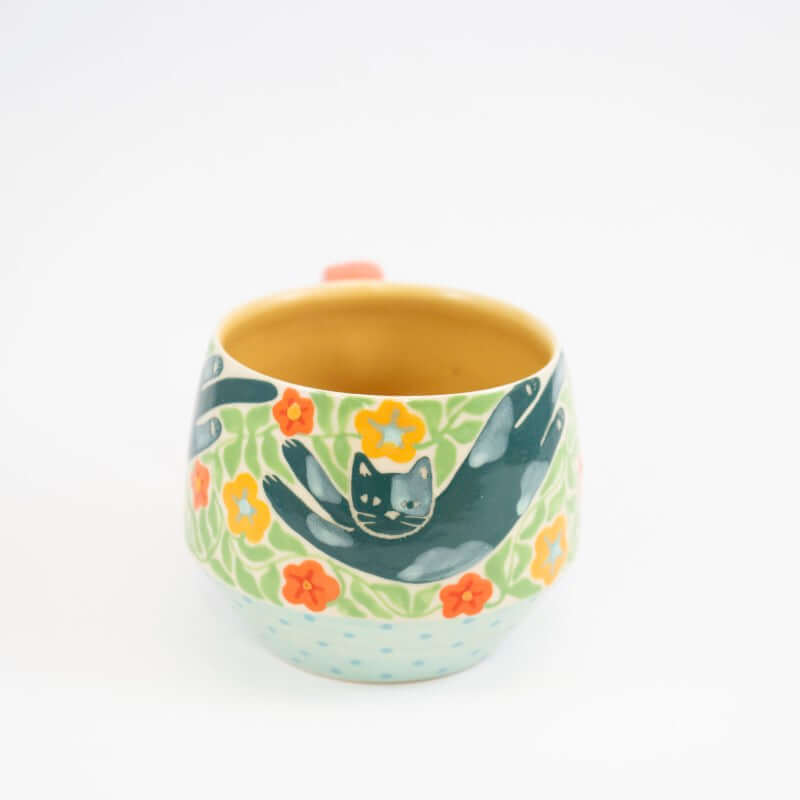 Floral Cats Mug #2