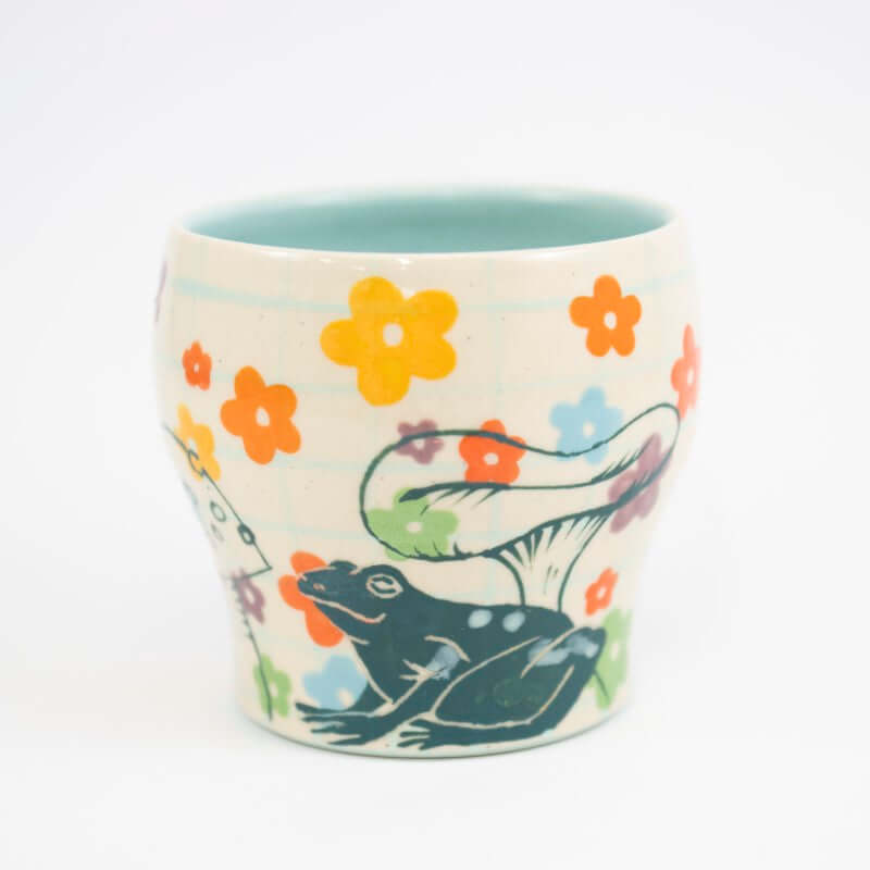 Mushrooms with Frog Tumbler