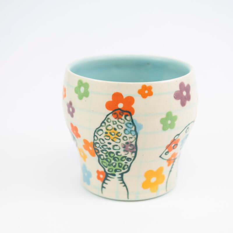 Mushrooms with Frog Tumbler