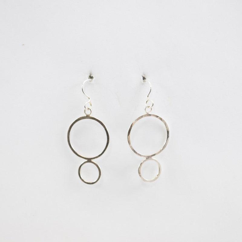 Double Bubble Earrings in Sterling Silver