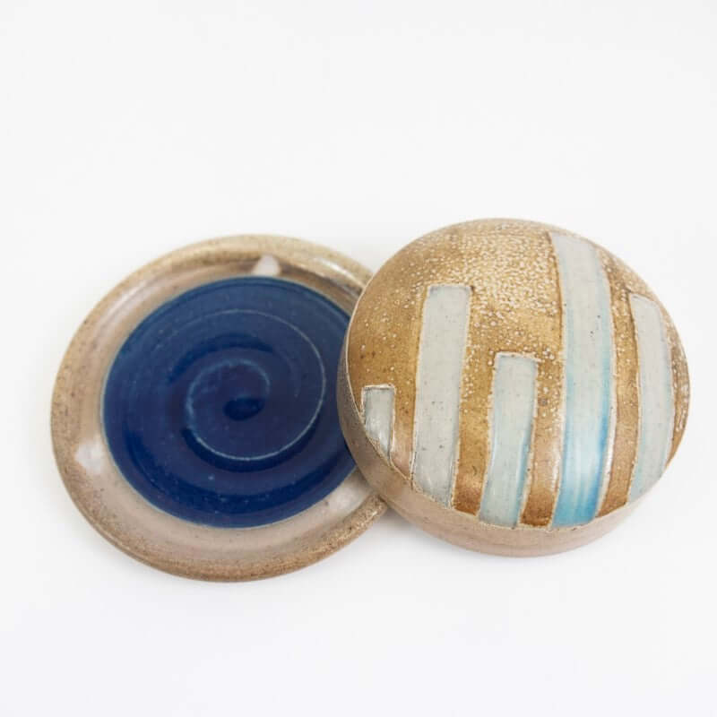 Blue Bars Butter Dish at PINCH