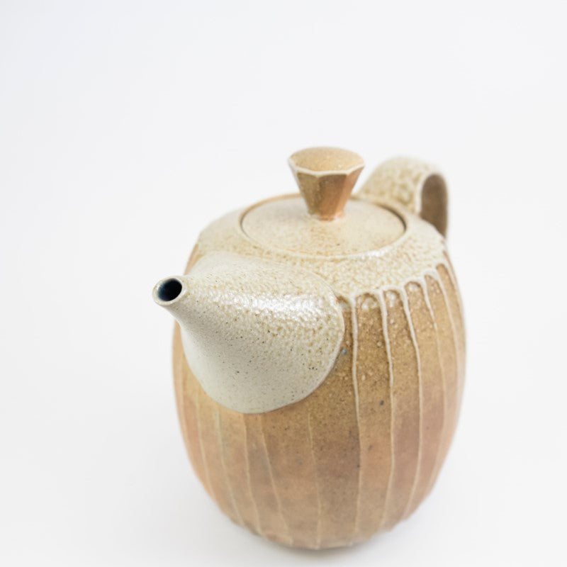 Faceted Ochre Teapot
