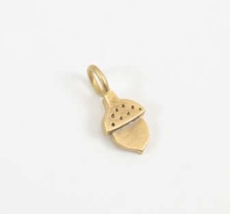 14K Gold Acorn Charm at PINCH
