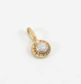 14k Gold Mini Faceted Gem at PINCH