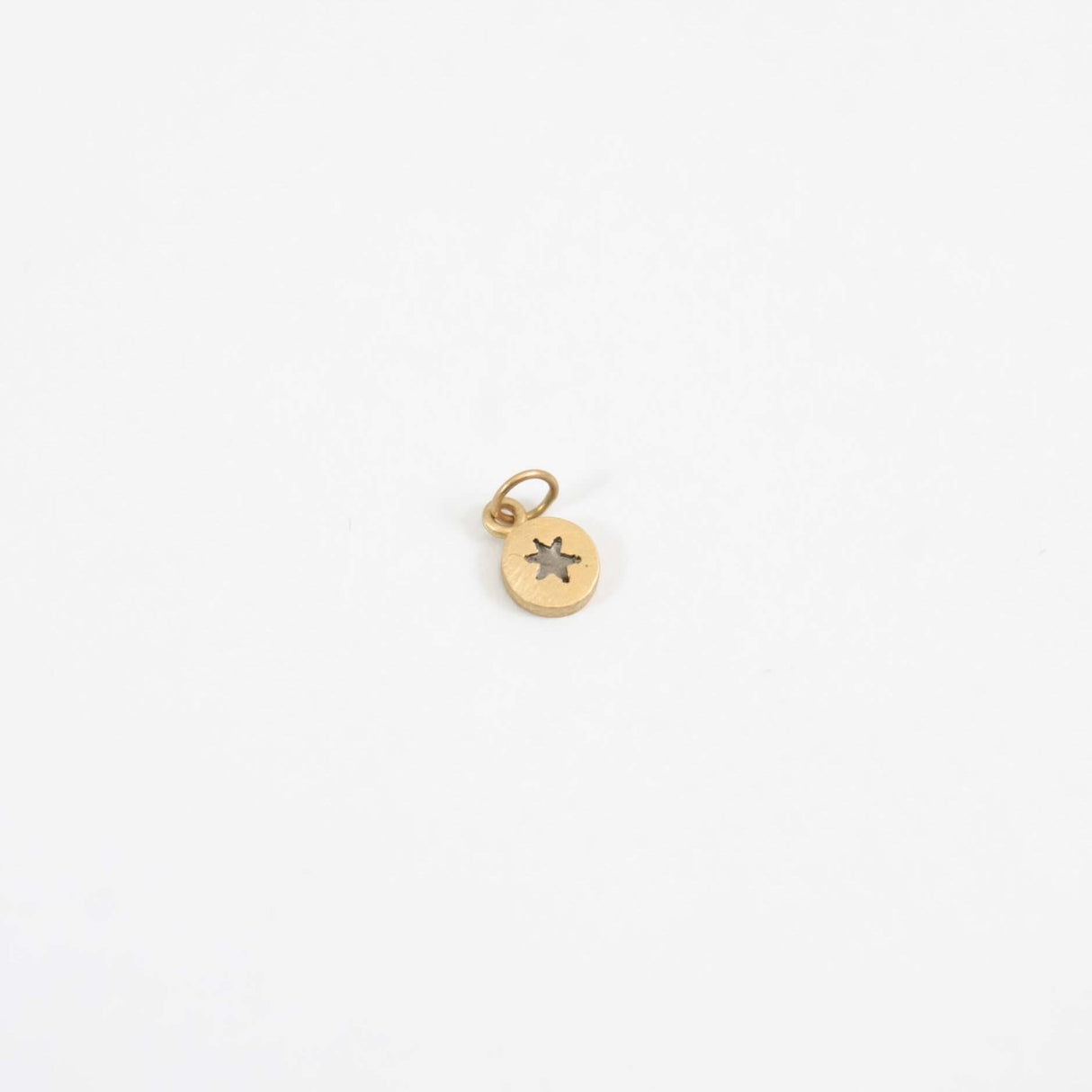 Star of David Tiny Dot Charm in 14k Gold