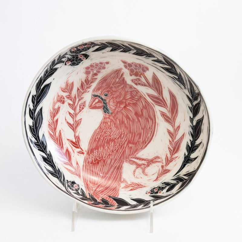 Red & Black Bird Bowl