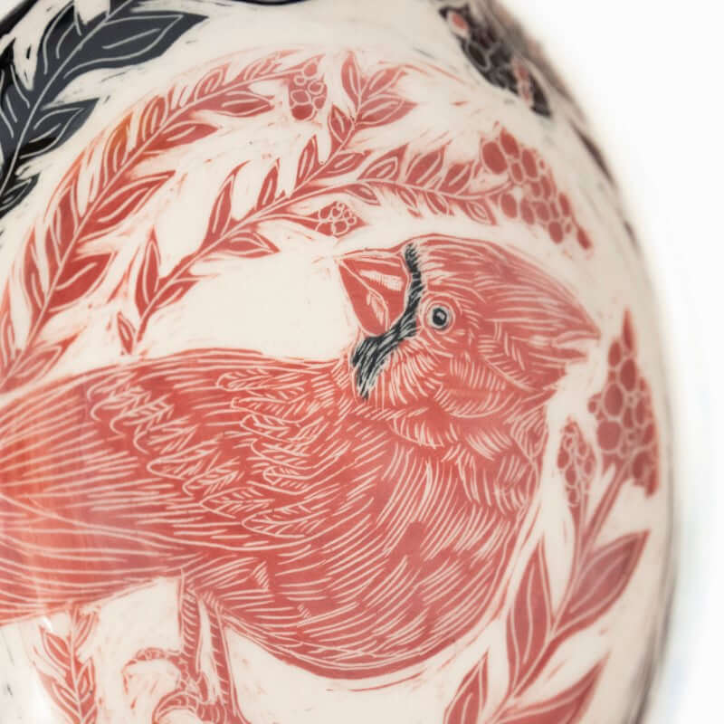 Red & Black Bird Bowl