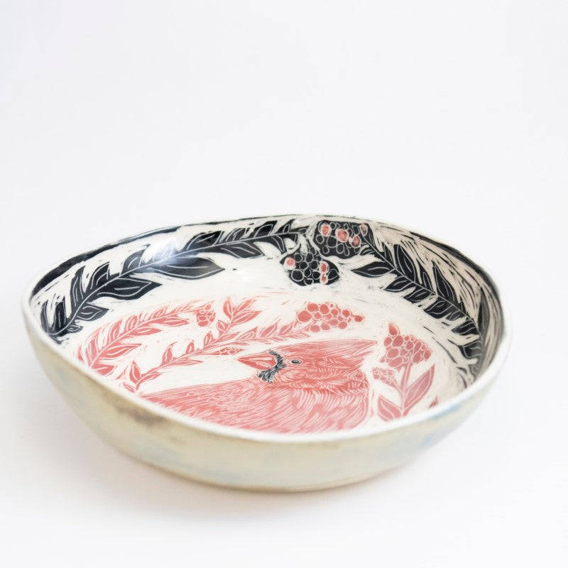 Red & Black Bird Bowl