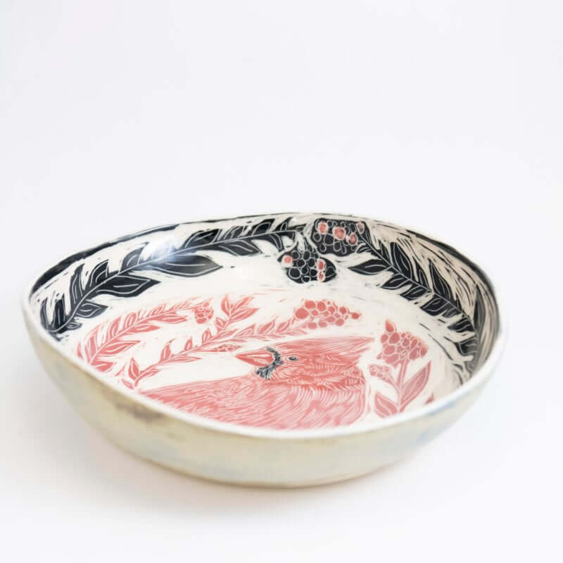 Red & Black Bird Bowl