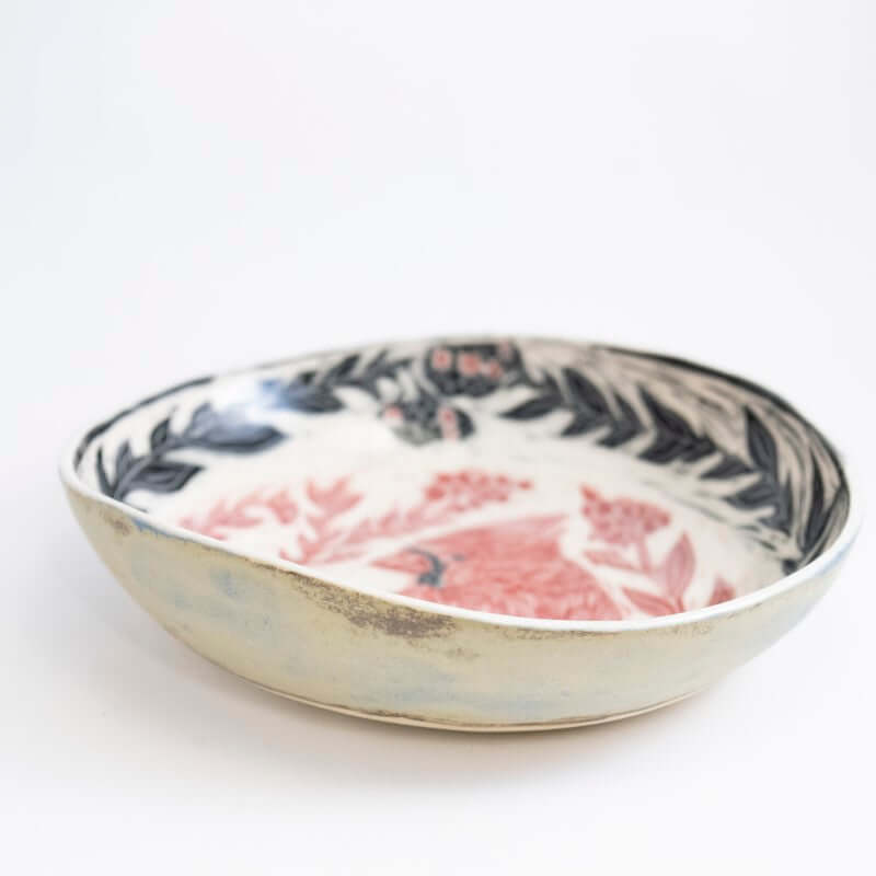 Red & Black Bird Bowl
