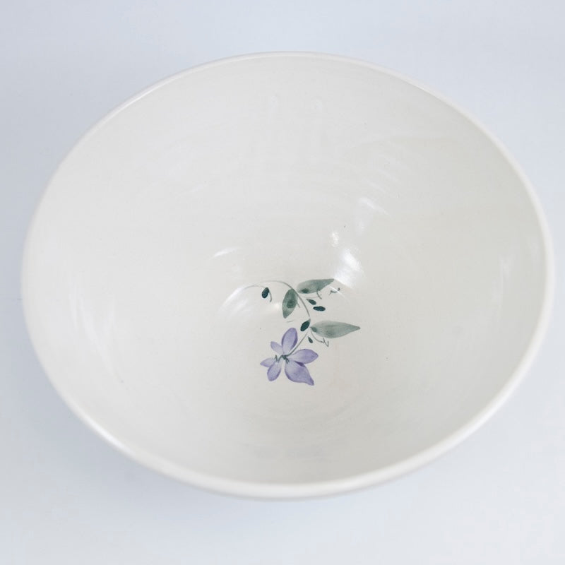 Deep Bowl with Scattered Flowers