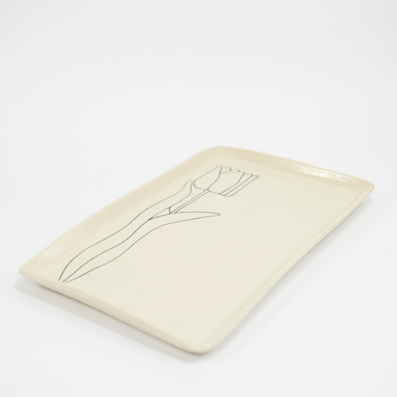 Tulip Tray from CSF Ceramics at Pinch in Northampton, MA
