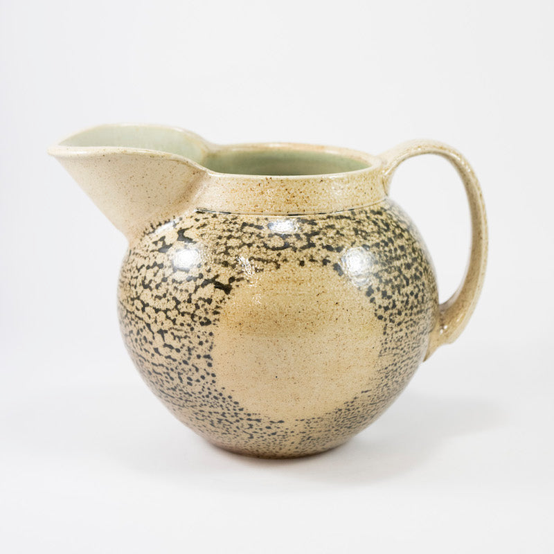 Pitcher with "Birch" Glaze and Dot from Maya Machin at Pinch in Northampton, MA