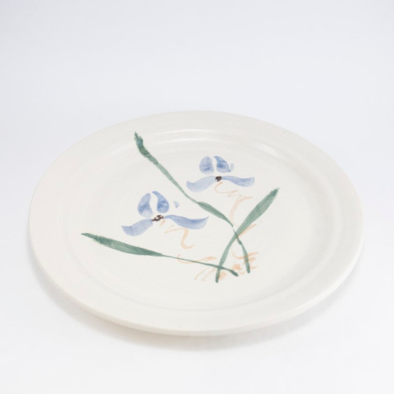 Round Wild Orchid Serving Plate