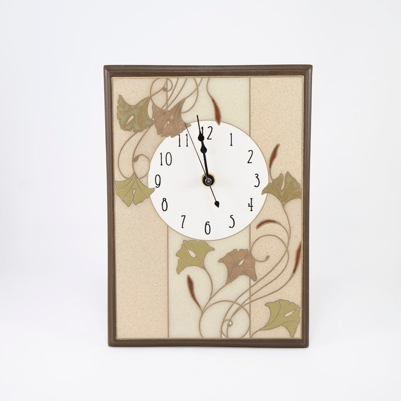 Ginkgo Clock from All Fired Up at Pinch in Northampton, MA