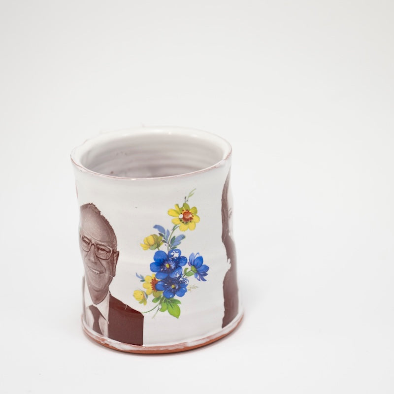 Kamala Harris & Tim Walz Mug with Flowers from Justin Rothshank at Pinch in Northampton, MA