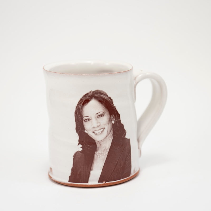 Kamala Harris & Tim Walz Mug from Justin Rothshank at Pinch in Northampton, MA