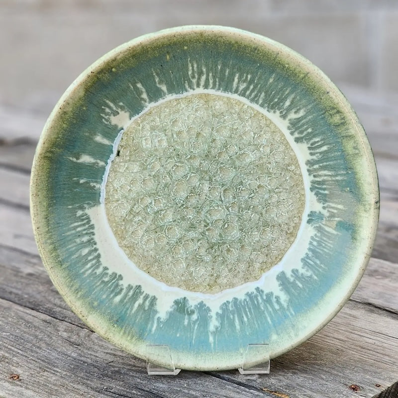 Small Platter in Fern Glaze from Dock 6 Pottery at Pinch in Northampton, MA