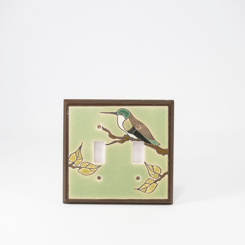 Hummingbird Switchplate & Outlet Covers from All Fired Up at Pinch in Northampton, MA