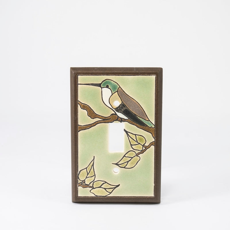 Hummingbird Switchplate & Outlet Covers from All Fired Up at Pinch in Northampton, MA