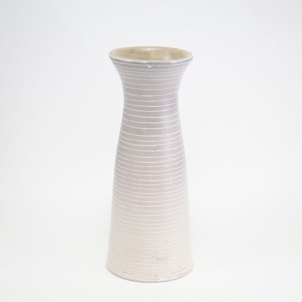 8.5" White Vase by Michael McCarthy