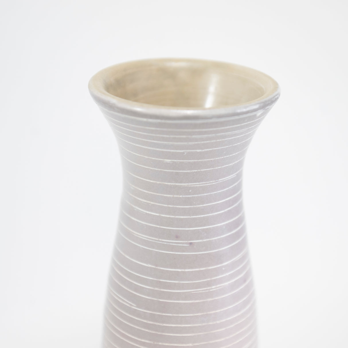 8.5" White Vase by Michael McCarthy