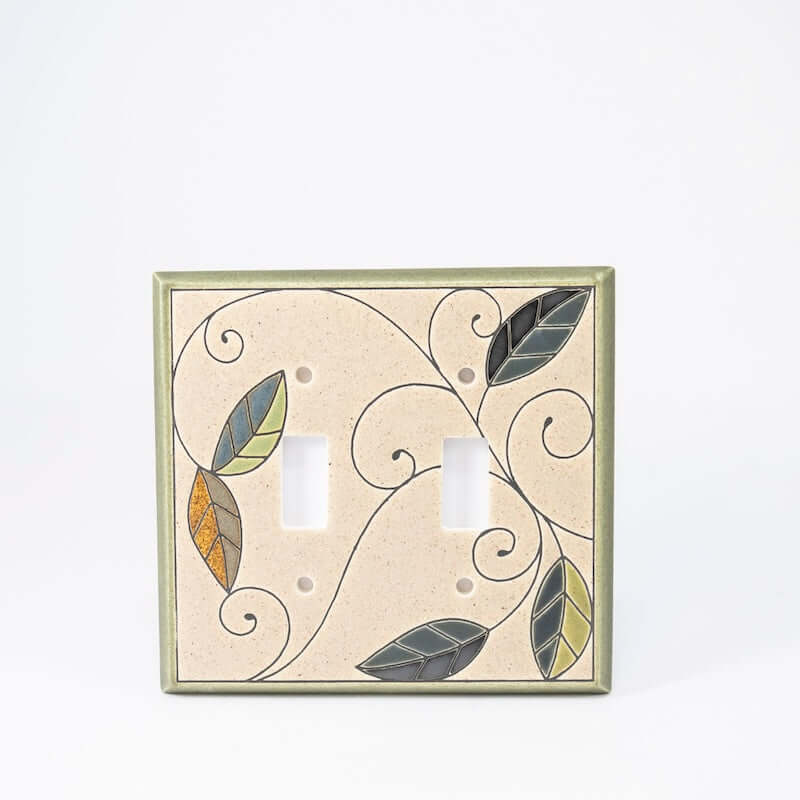 Mosaic Leaves Switchplate & Outlet Covers at PINCH