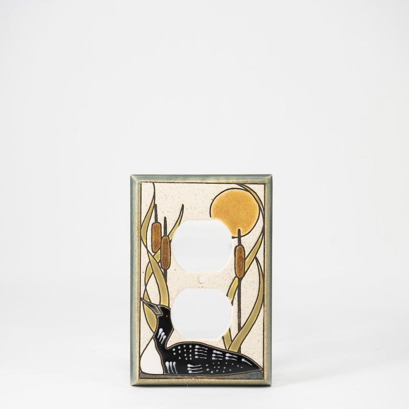 Loon Switchplate & Outlet Covers from All Fired Up at Pinch in Northampton, MA