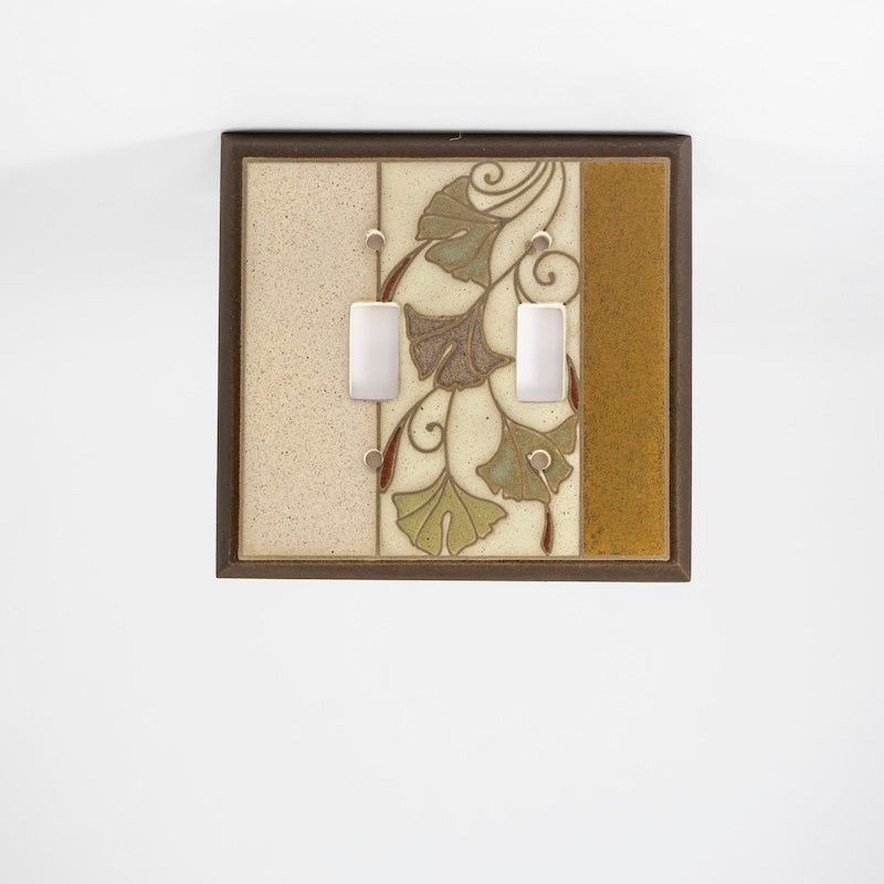 Gingko Switchplate & Outlet Covers from All Fired Up at Pinch in Northampton, MA