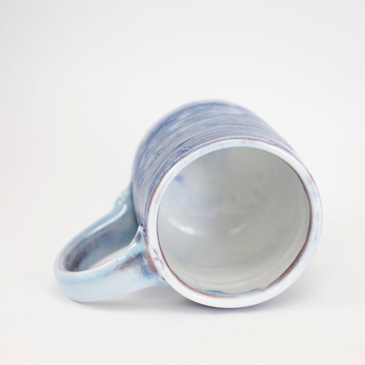 Small Mug with Blue Inlay & Banding by Michael McCarthy