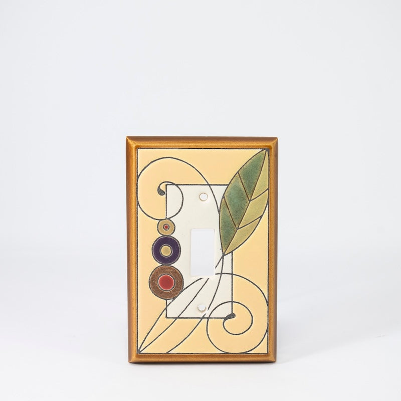 Leaf Spiral Switchplate & Outlet Covers from All Fired Up at Pinch in Northampton, MA