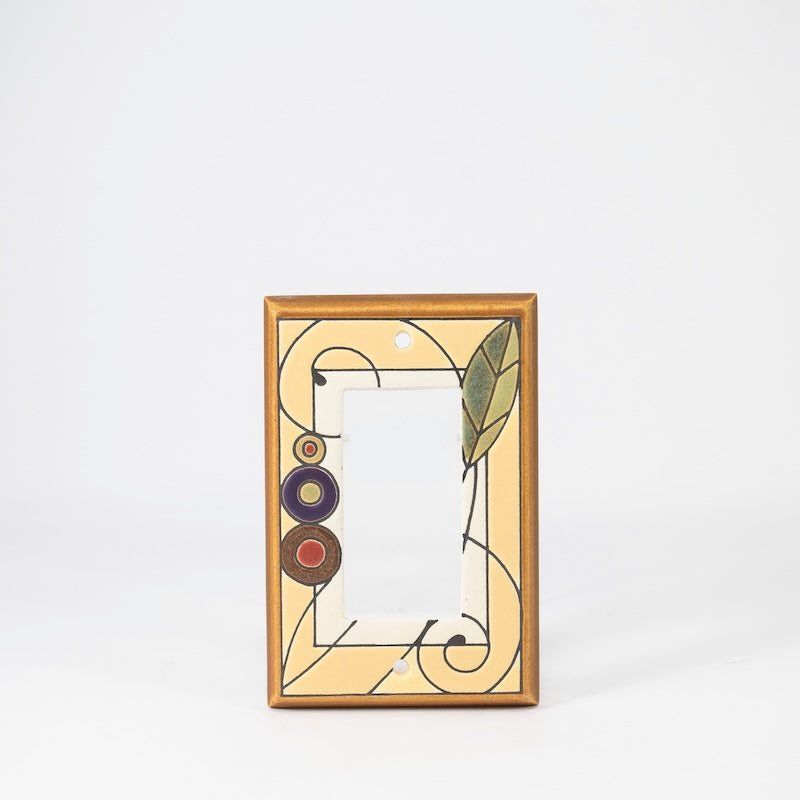 Leaf Spiral Switchplate & Outlet Covers from All Fired Up at Pinch in Northampton, MA