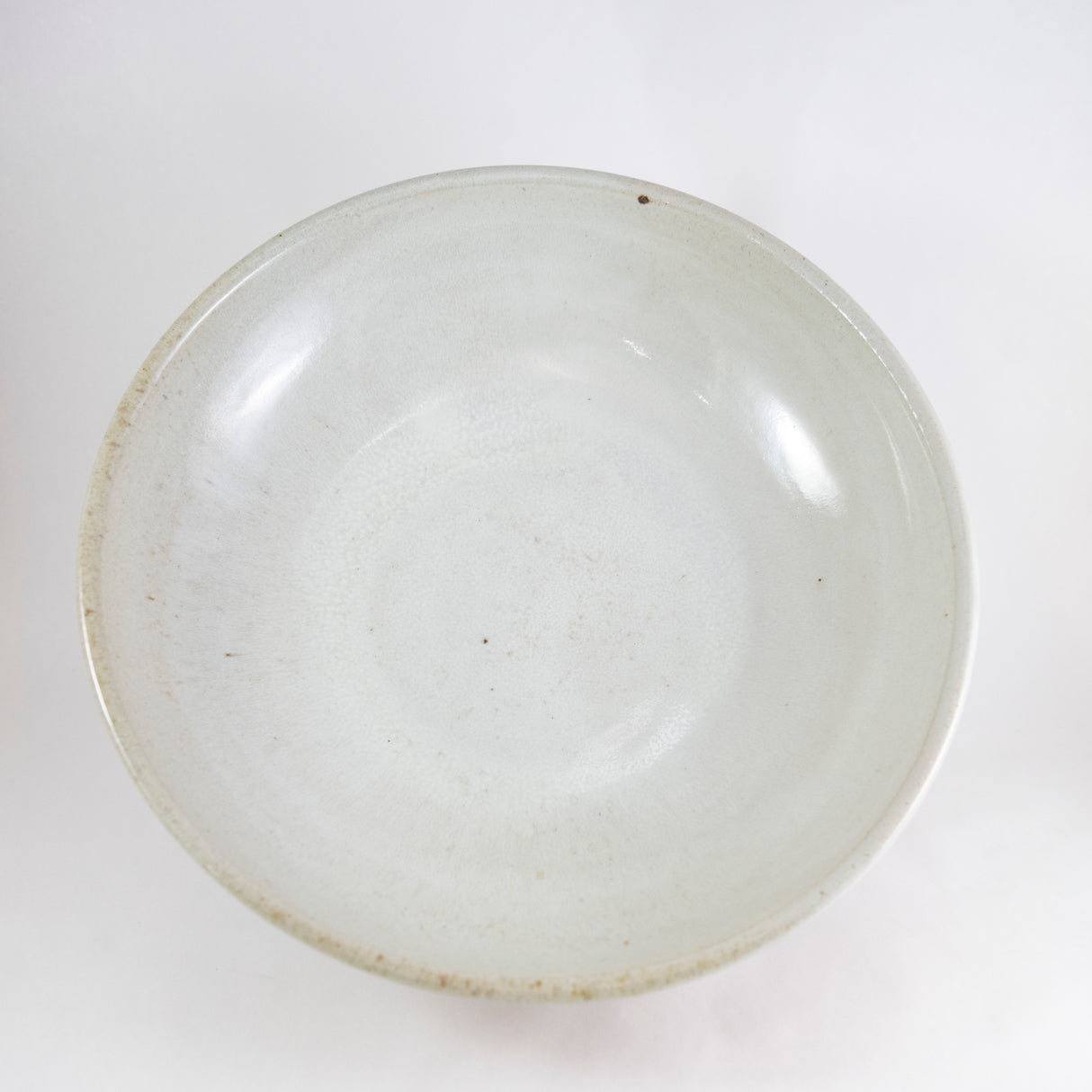 13" White Platter by Michael McCarthy