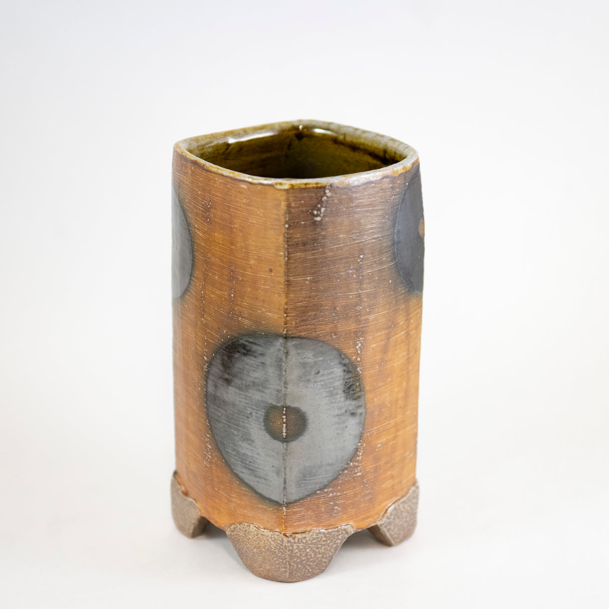 Square Vase with Dots by Mark Shapiro