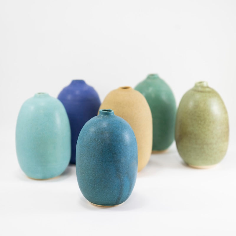 Tiny Oval Bottle Vase from Judy Jackson at Pinch in Northampton, MA