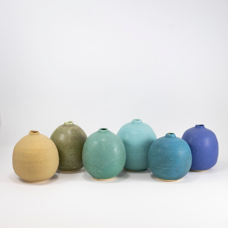 Tiny Round Bottle Vase from Judy Jackson at Pinch in Northampton, MA