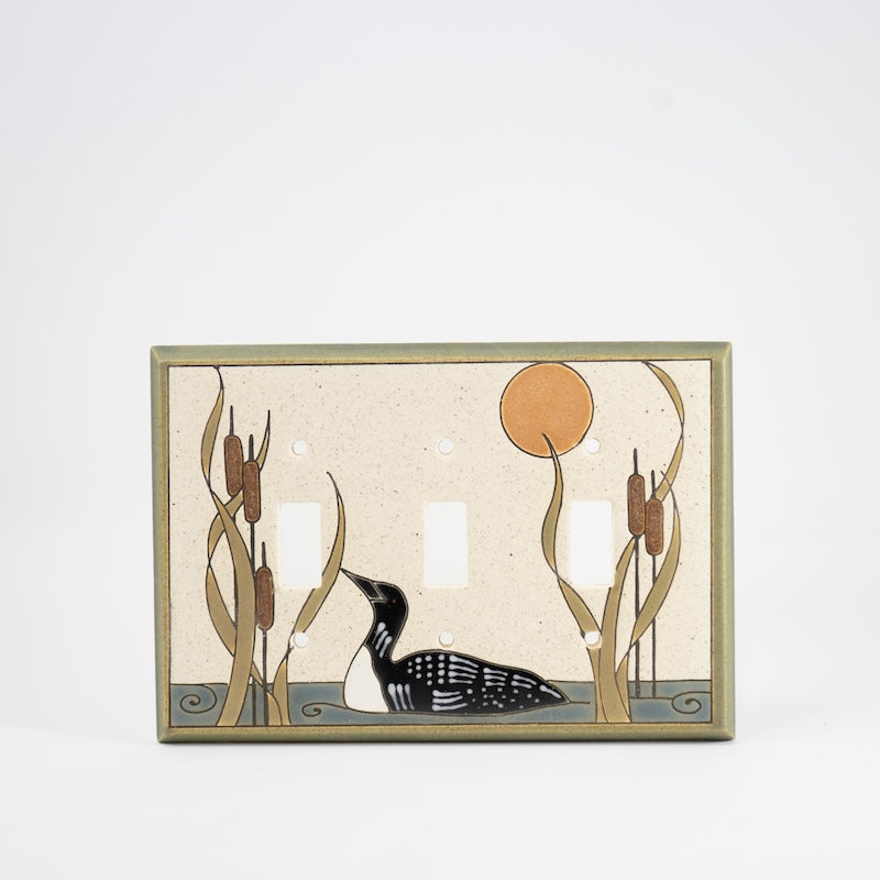 Loon Switchplate & Outlet Covers from All Fired Up at Pinch in Northampton, MA