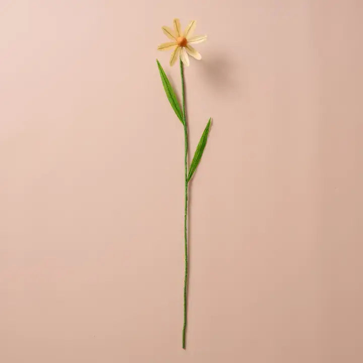 Silk Paper Cone Flower Cream