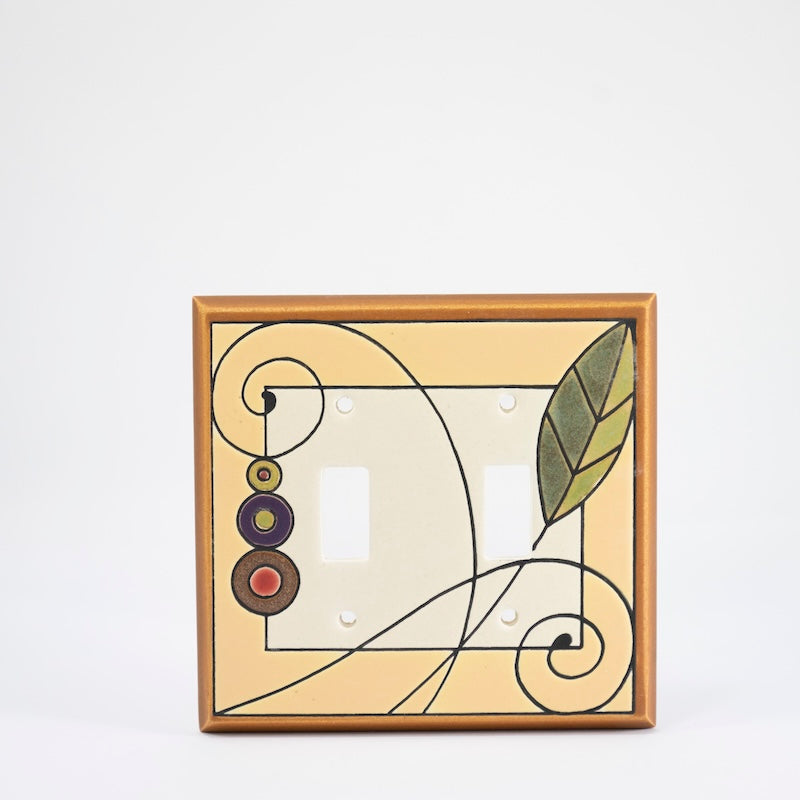 Leaf Spiral Switchplate & Outlet Covers from All Fired Up at Pinch in Northampton, MA