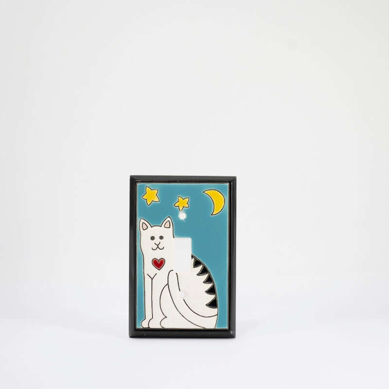 Folk Art Cat Switchplate Covers at PINCH