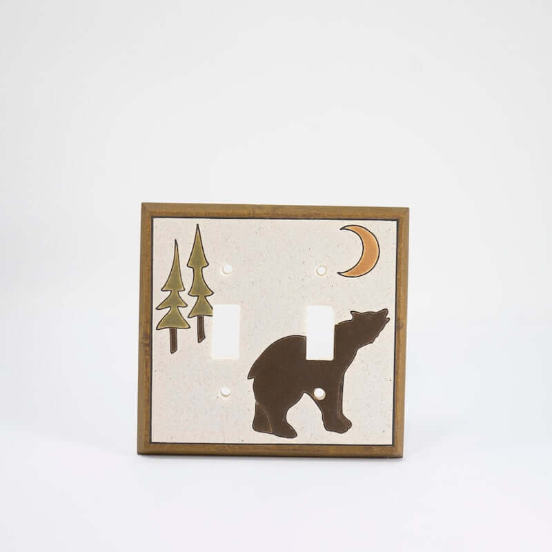 Brown Bear Switchplate Covers from All Fired Up at Pinch in Northampton, MA