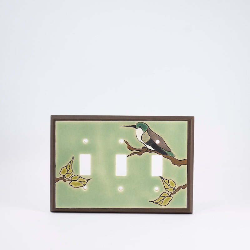 Hummingbird Switchplate & Outlet Covers from All Fired Up at Pinch in Northampton, MA