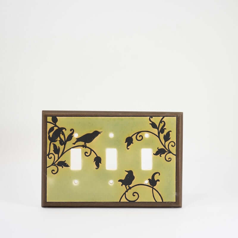 Green Songbirds Switchplate & Outlet Covers at PINCH