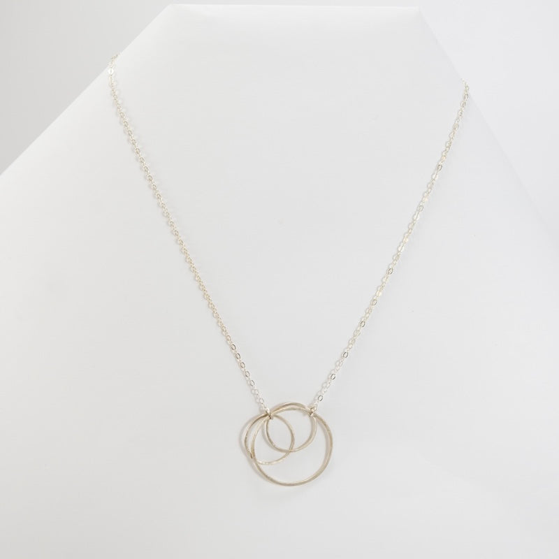 Triple Circle Necklace in Sterling Silver from Emily Rosenfeld at Pinch in Northampton, MA