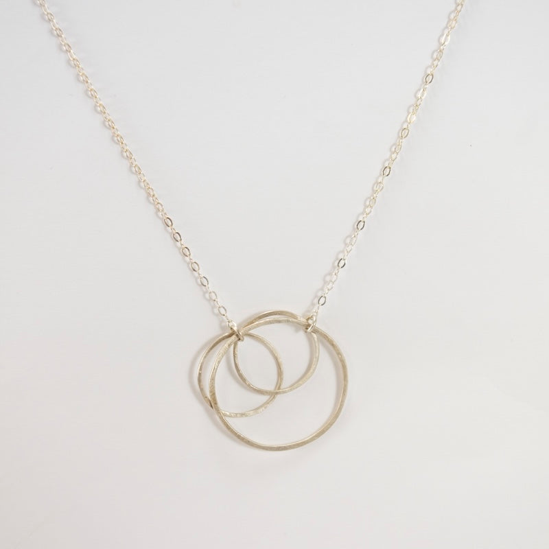 Triple Circle Necklace in Sterling Silver from Emily Rosenfeld at Pinch in Northampton, MA