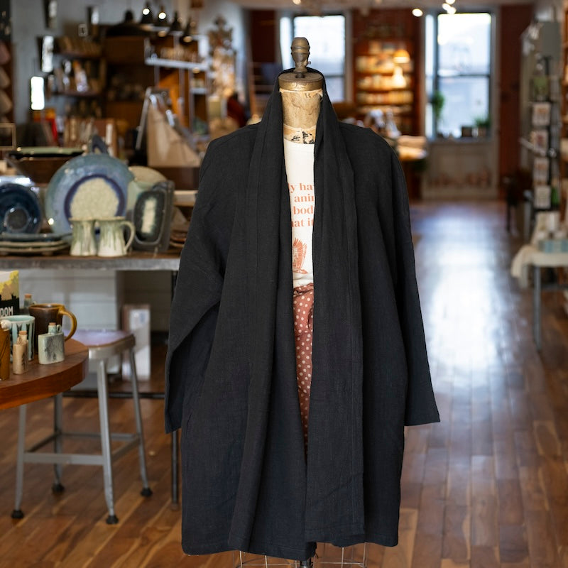 Long Sleeve Cotton Jacket in Black from Bellewaera at Pinch in Northampton, MA