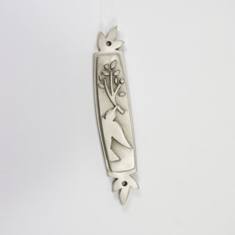 Dove Mezuzah in Pewter from Emily Rosenfeld at Pinch in Northampton, MA