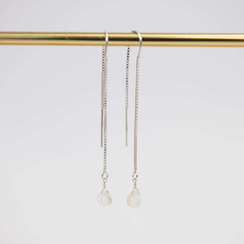Sterling Silver Moonstone Earrings at PINCH