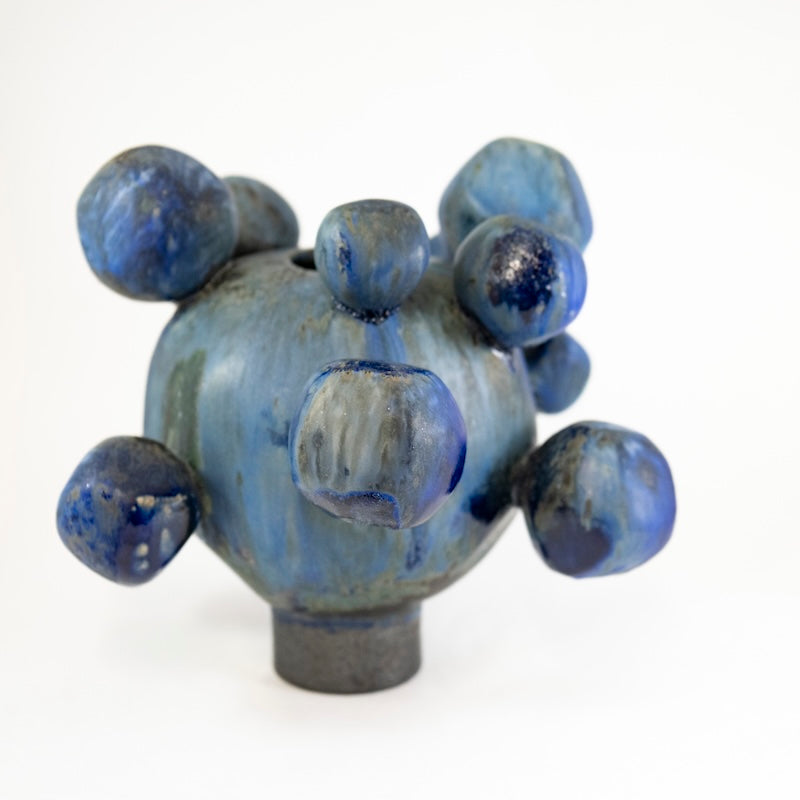 Multi Blue Squared Orbit Sculpture by Robbie Heidinger